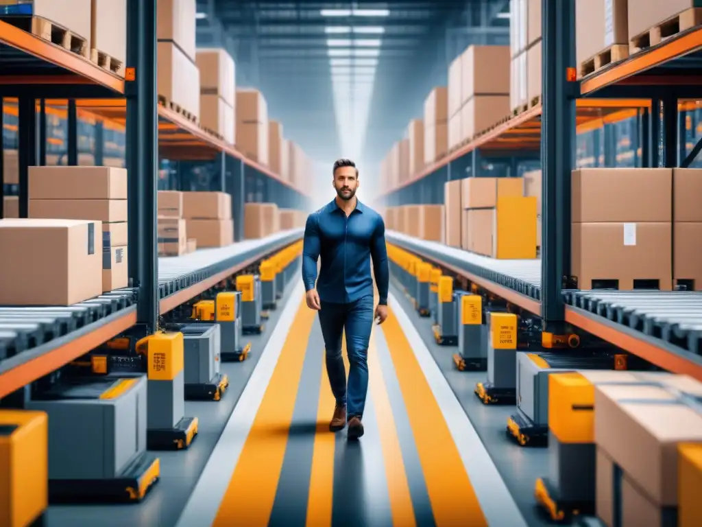 Almacén logístico automatizado: eficiencia y modernidad Un almacén logístico automatizado, eficiente y moderno