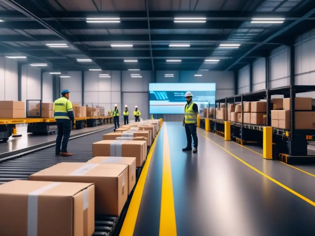 Un centro logístico innovador con franquicias logísticas escalables innovadoras en plena acción