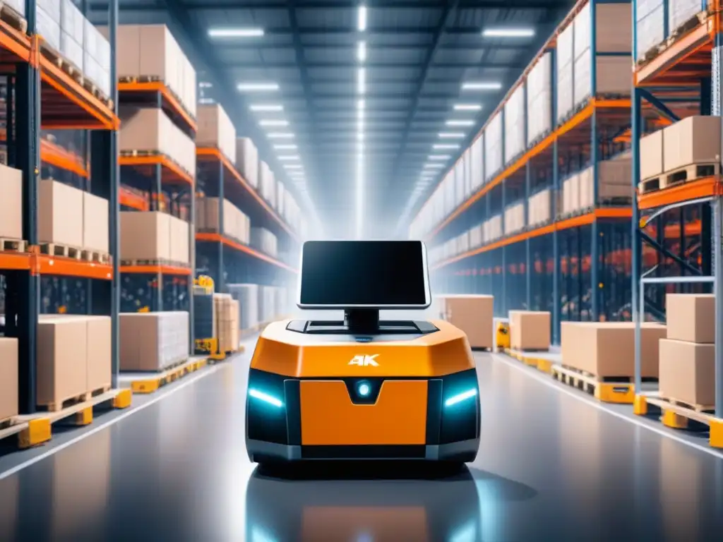 Centro logístico innovador: robots autónomos, cintas transportadoras y trabajadores con tablets
