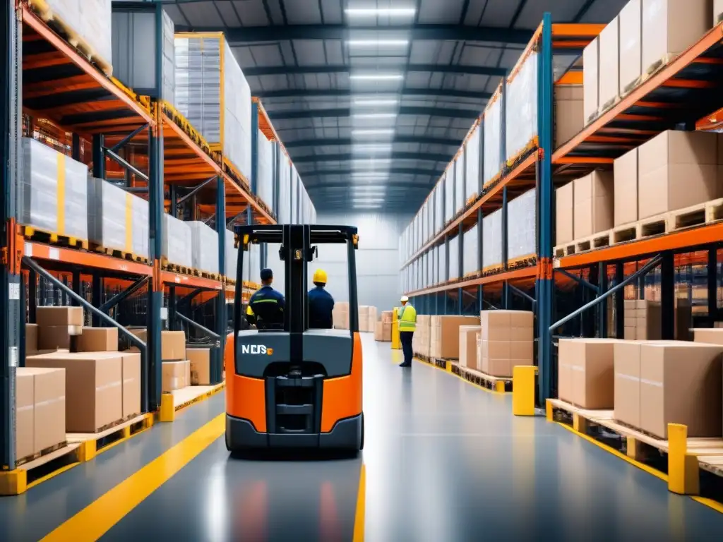 Centro logístico eficiente: operaciones precisas y tecnología avanzada Consultoría logística soluciones innovadoras: Centro logístico con operaciones eficientes y tecnología avanzada