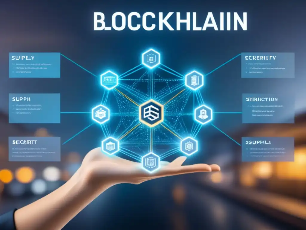 Diagrama de red detallado de cadena de suministro blockchain Diagrama detallado de red en una cadena de suministro blockchain