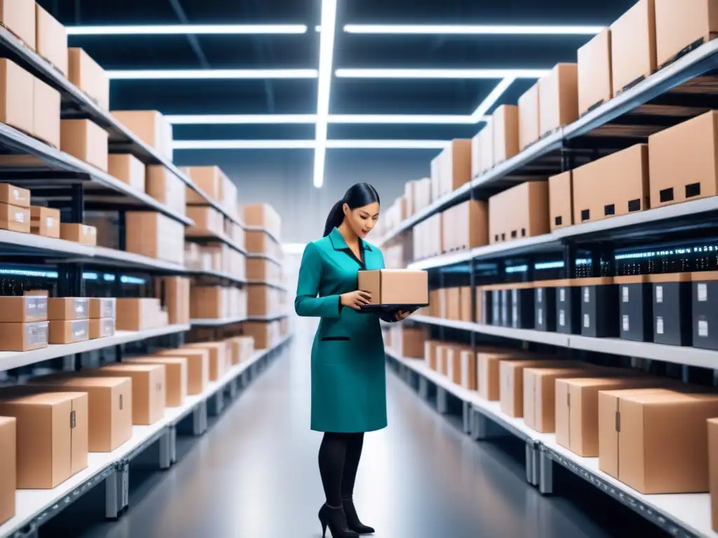Centro de Microfulfillment: Tecnología y Eficiencia en Ecommerce Eficiente centro microfulfillment con tecnología avanzada y colaboración humano-máquina