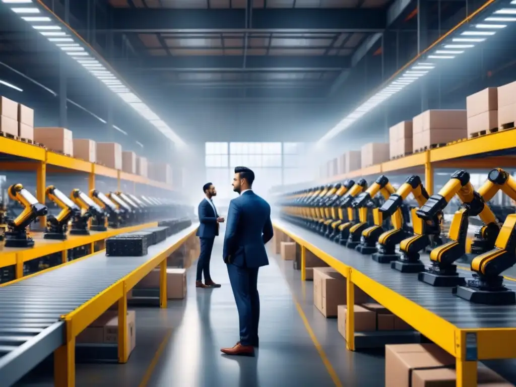 Eficiente Gestión de inventarios con analítica predictiva en almacén futurista