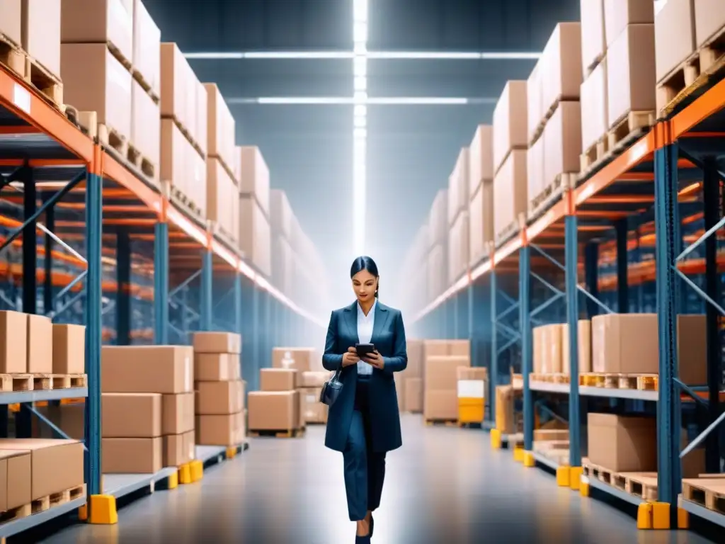 Eficiente gestión de inventarios con analítica predictiva en almacén moderno