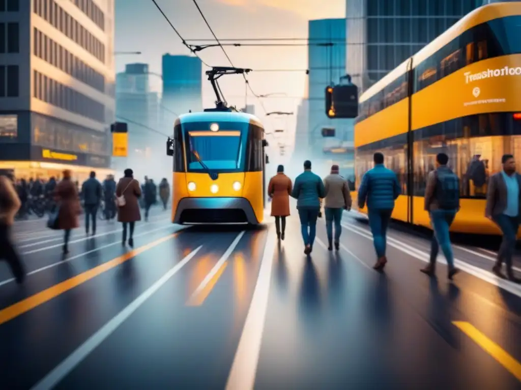 Eficiente logística urbana: integración armoniosa de transporte diverso Eficiente integración de transporte en la ciudad: soluciones innovadoras logística transporte eficiente