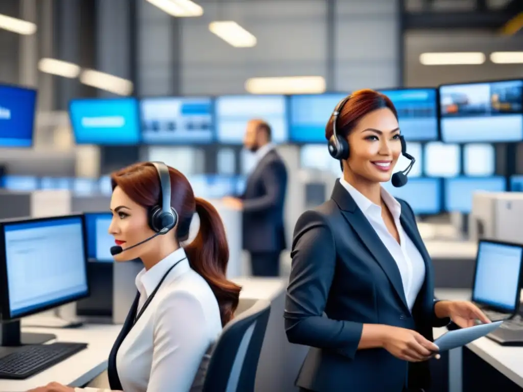 Centro de Atención al Cliente: Logística Profesional y Eficiente Empleados de centro de atención al cliente en empresa logística