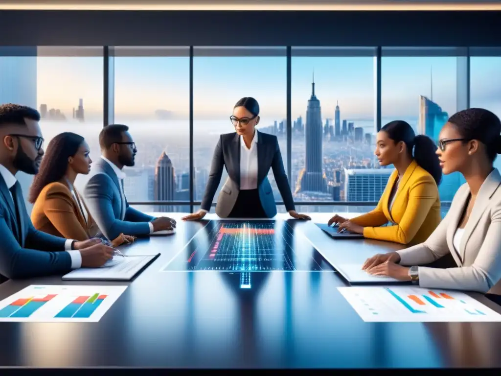Estrategias de IA para retorno: Equipo profesional colaborando Profesionales colaborando en gestión de devoluciones con inteligencia artificial