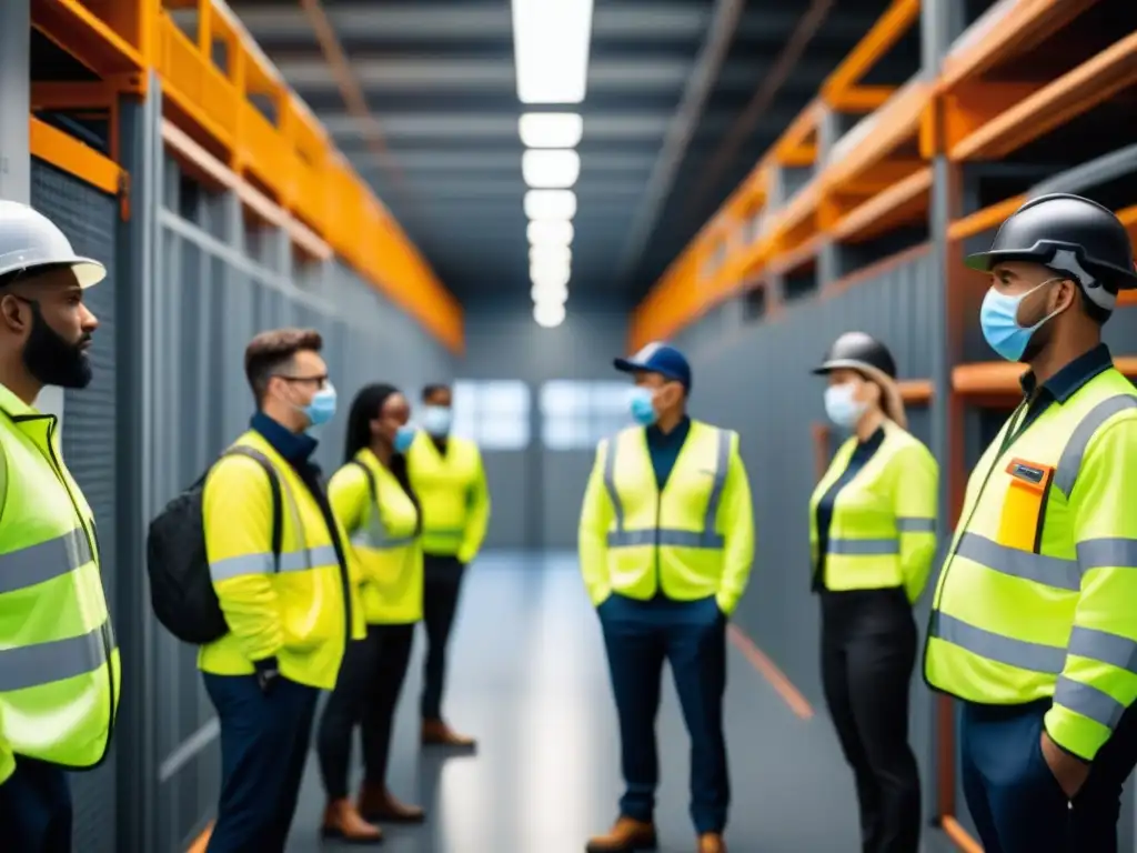 Entrenamiento en Seguridad Logística: Profesionales en Acción Profesionales en entrenamiento en seguridad en un ambiente innovador y tecnológico